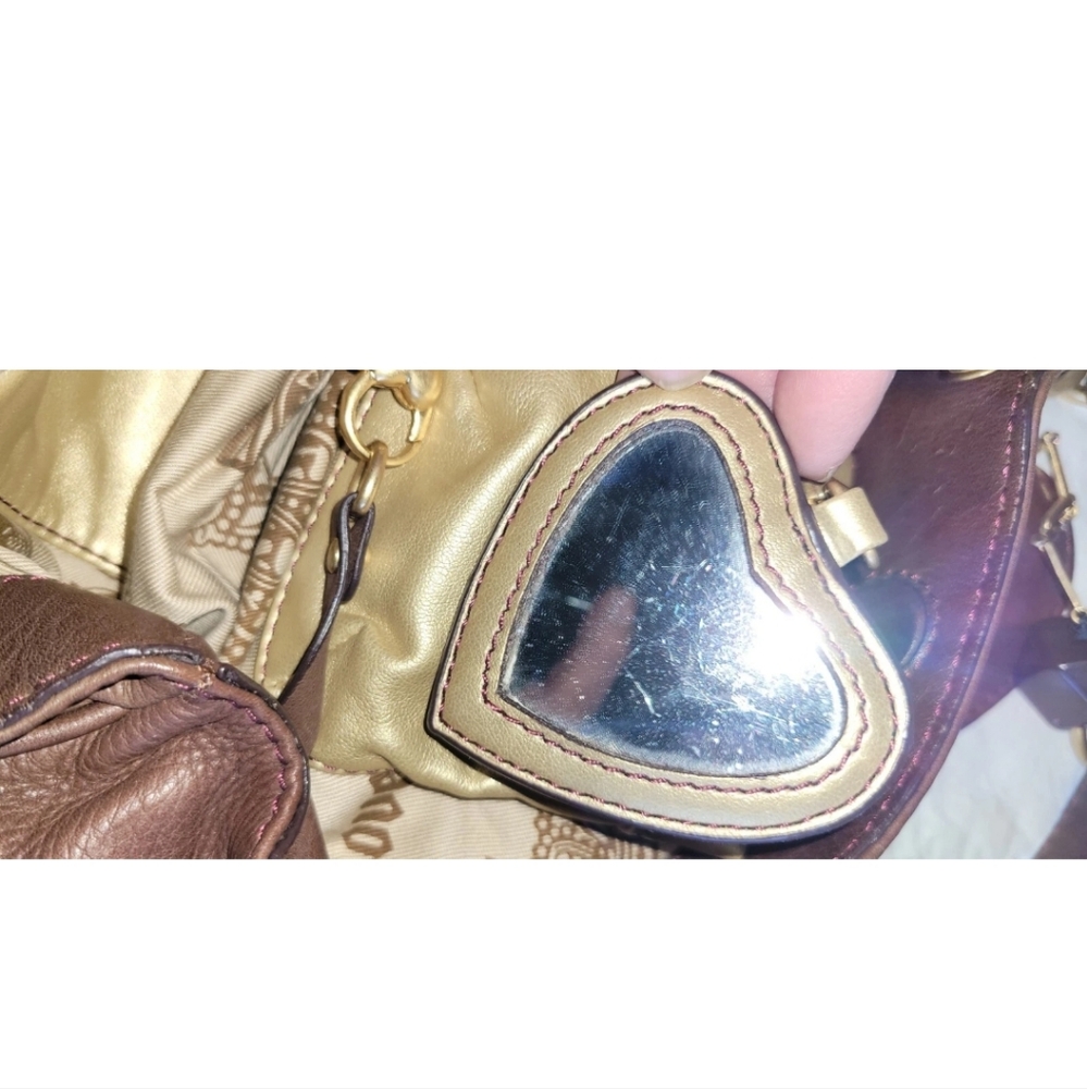 Juicy Couture Brown Leather Shoulder Date Night Small Bag - Picture 2 of 15